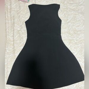 Babyboo Alana black a-line minidress flared